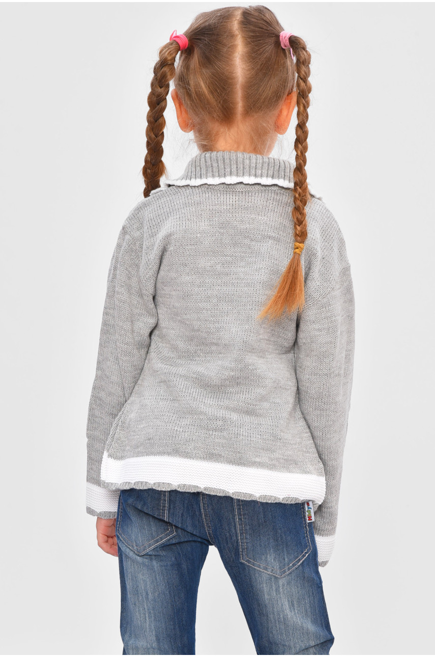 Кофта дитяча для дівчинки сірого кольору 305 201556