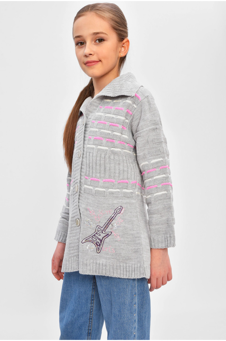Кофта дитяча для дівчинки сірого кольору 1005 201557