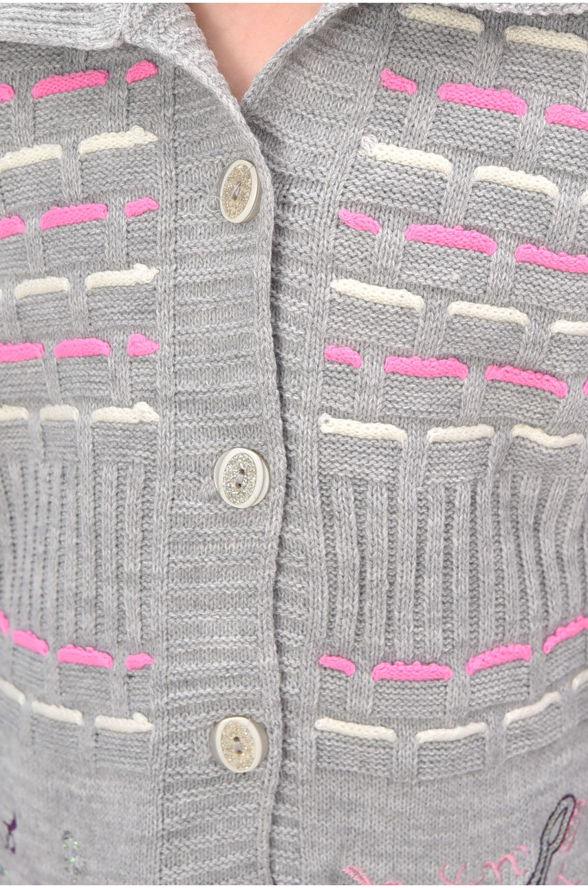 Кофта дитяча для дівчинки сірого кольору 1005 201557