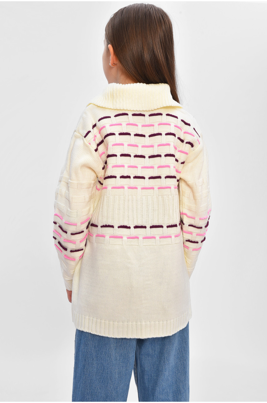 Кофта дитяча для дівчинки молочного кольору 1005 201558