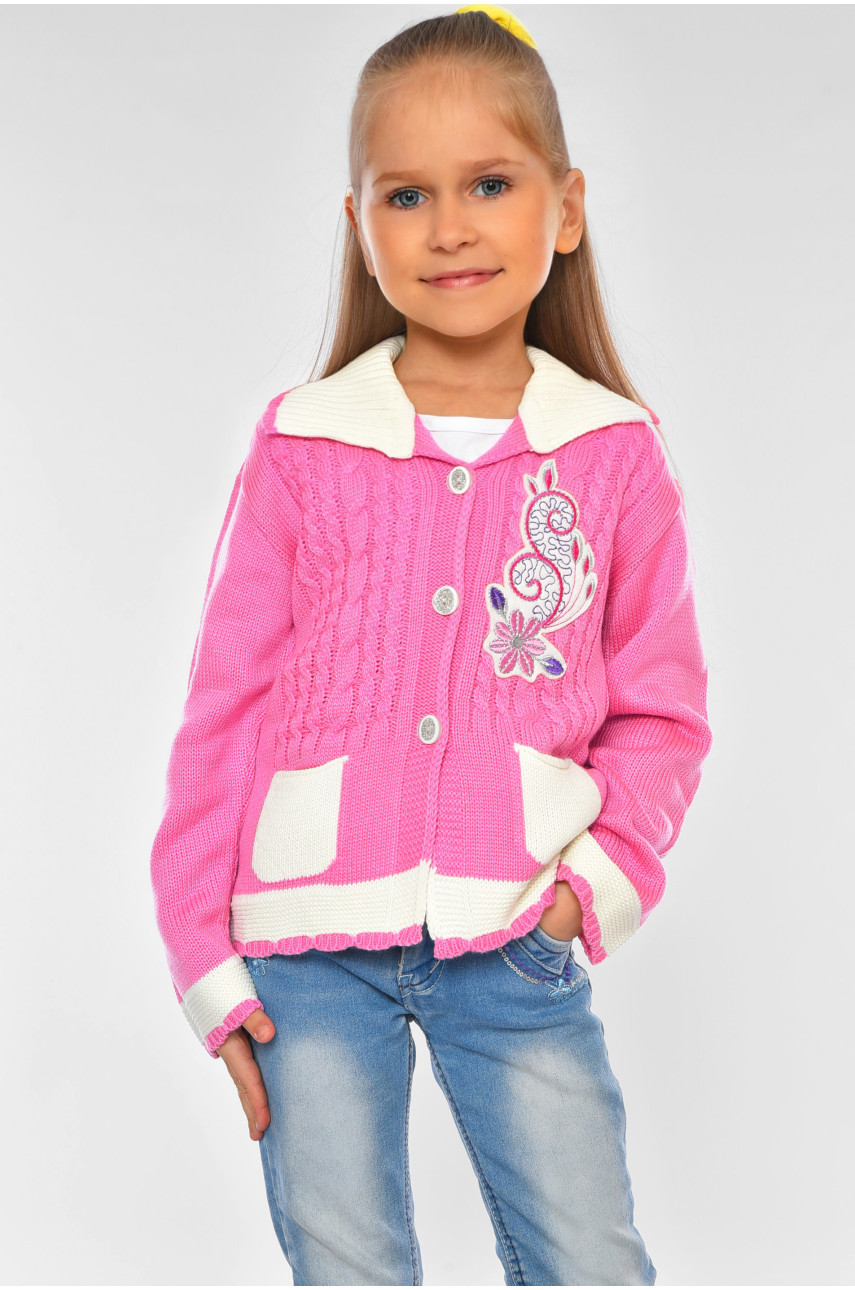 Кофта дитяча для дівчинки рожевого кольору 305 201560