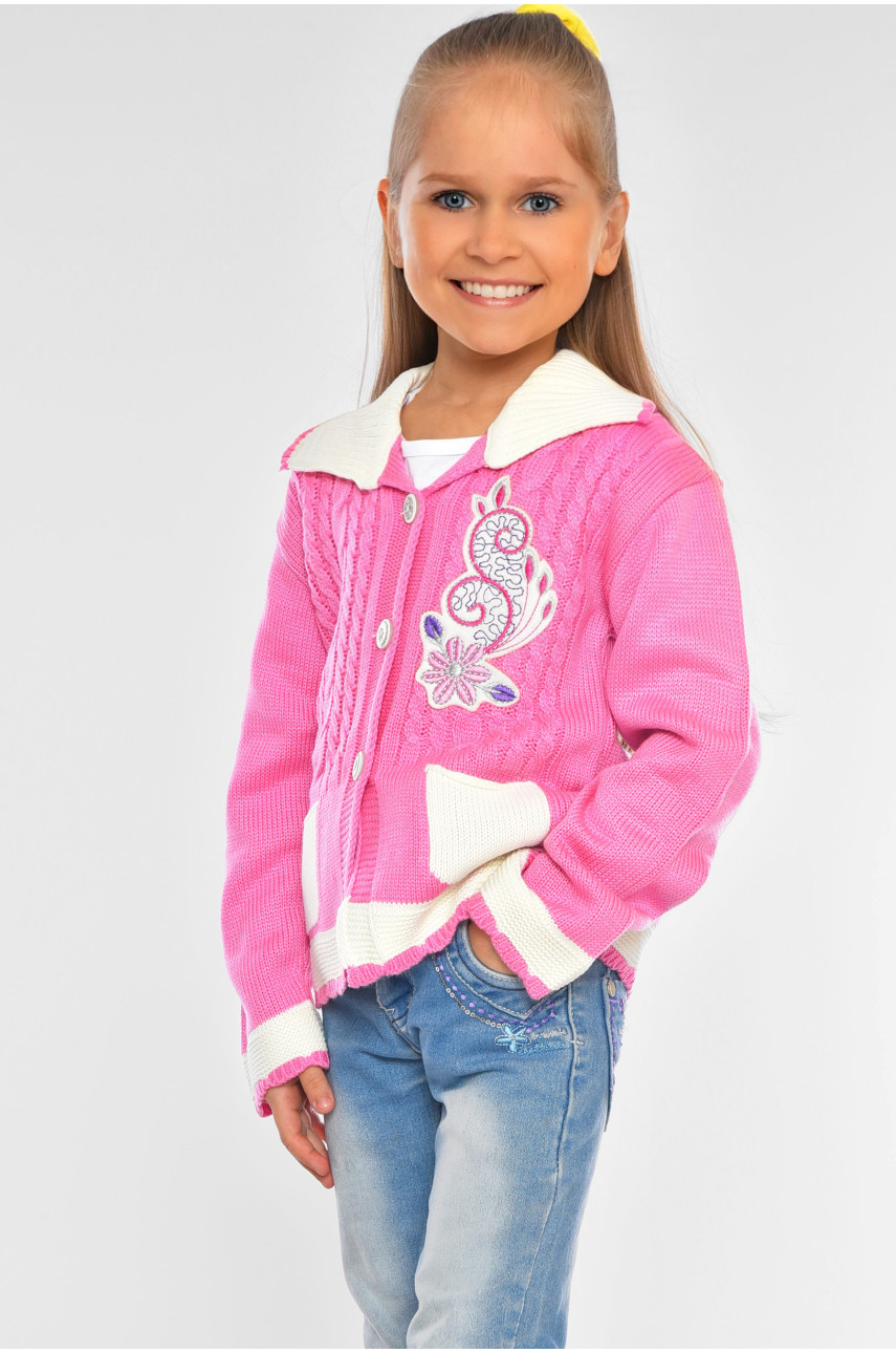 Кофта дитяча для дівчинки рожевого кольору 305 201560