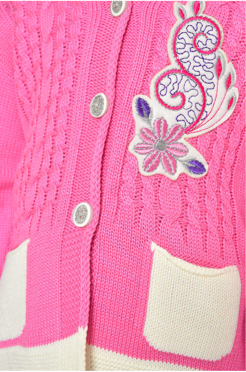 Кофта дитяча для дівчинки рожевого кольору 305 201560