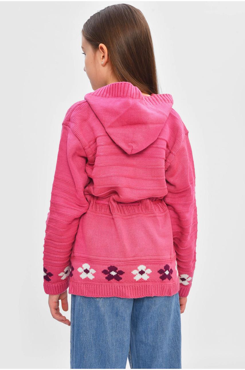 Кофта дитяча для дівчинки темно-рожевого кольору асорти 201562
