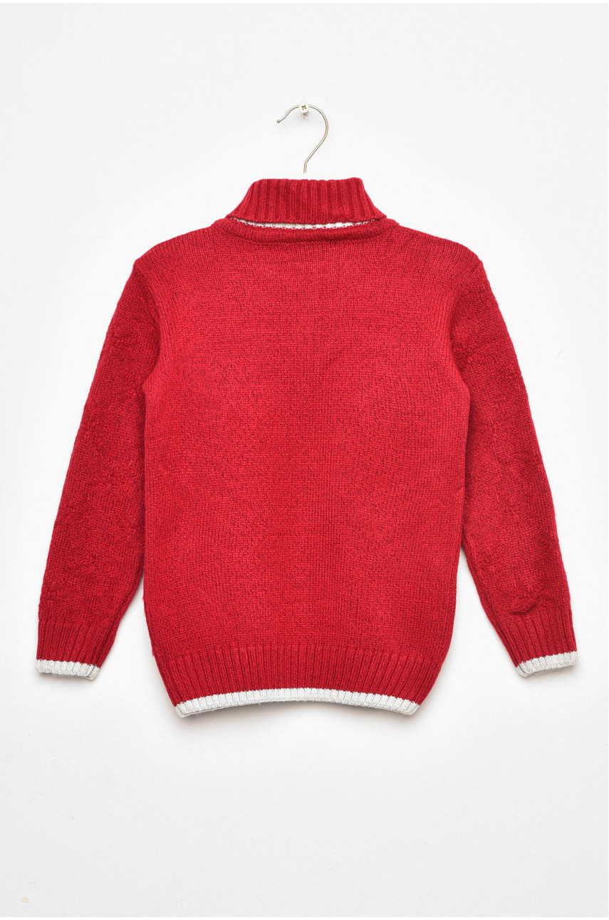 Светр дитячий для хлопчика бордового кольору 2260 201563