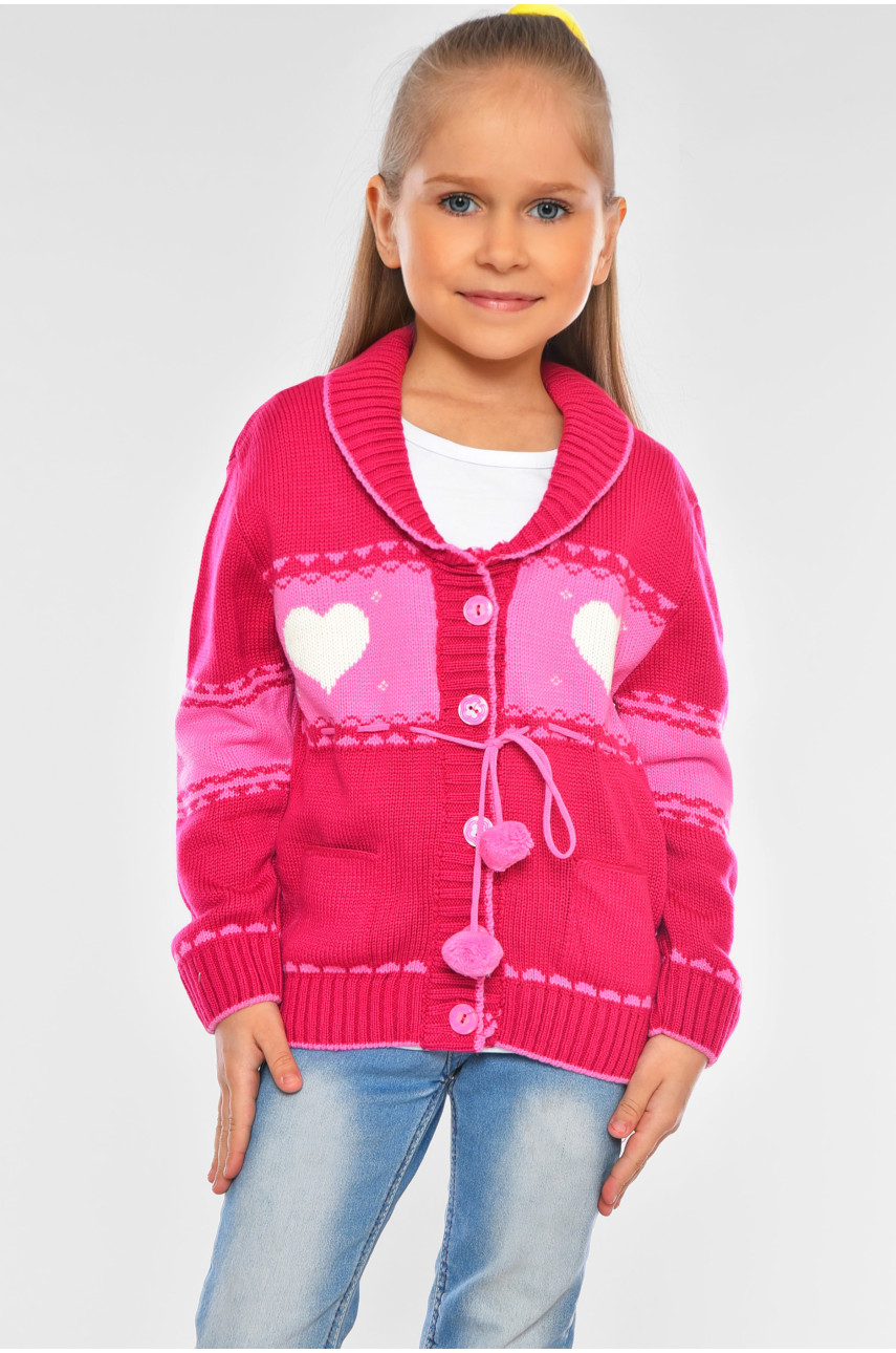 Кофта дитяча для дівчинки рожевого кольору 209 201564