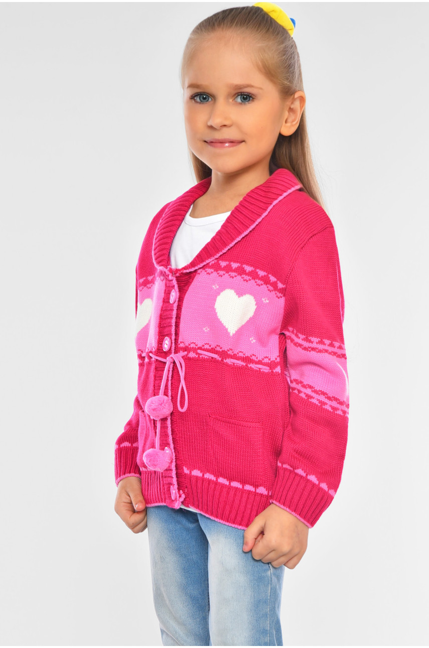 Кофта дитяча для дівчинки рожевого кольору 209 201564