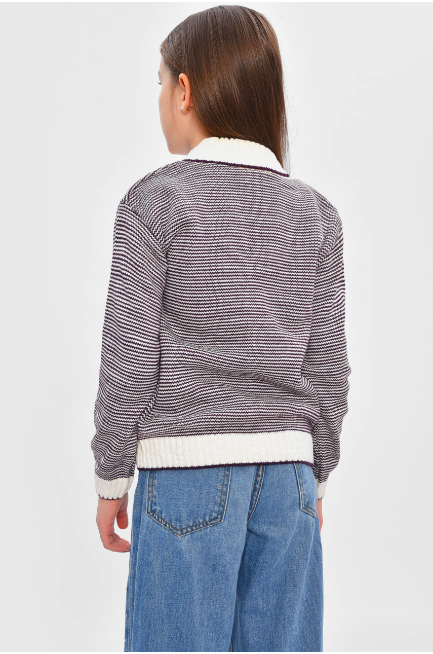 Кофта дитяча для дівчинки чорно-білого кольору 202 201565