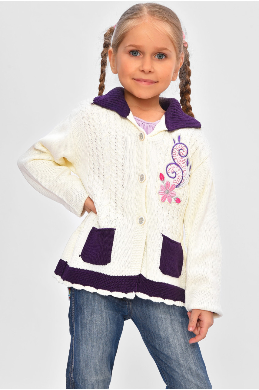 Кофта дитяча для дівчинки рожевого кольору 209 201566