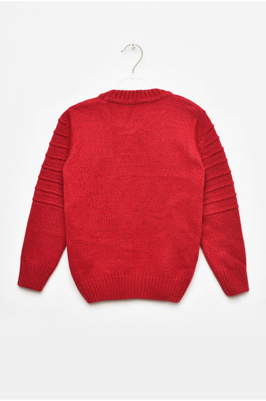 Светр дитячий для хлопчика бордового кольору 2425 201567
