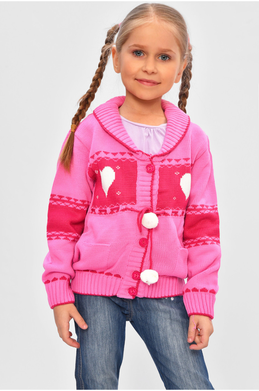 Кофта дитяча для дівчинки білого кольору 305 201568