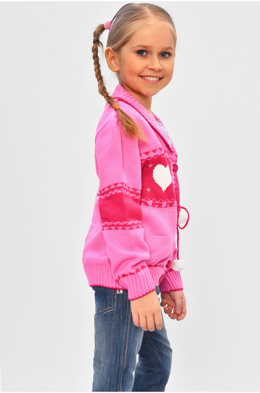 Кофта дитяча для дівчинки білого кольору 305 201568