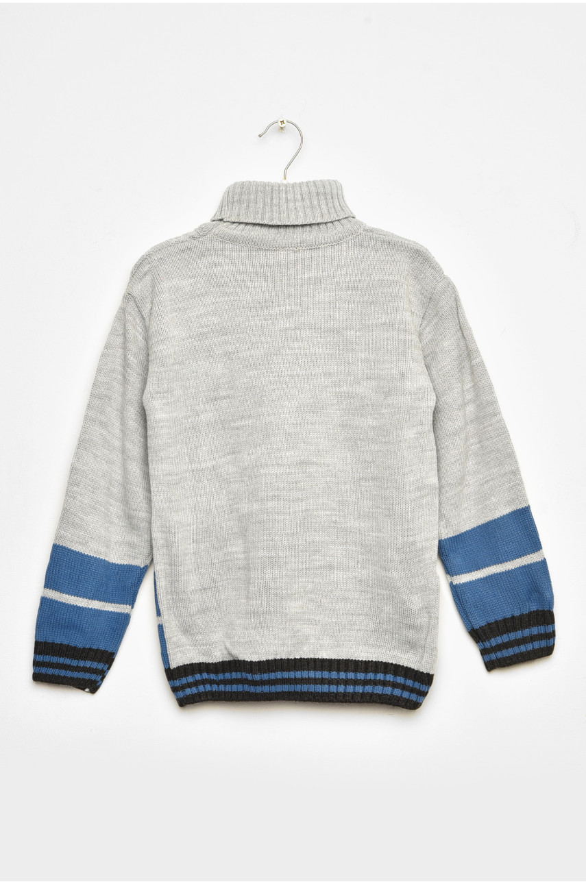 Светр дитячий для хлопчика світло-сірого кольору 403 201571