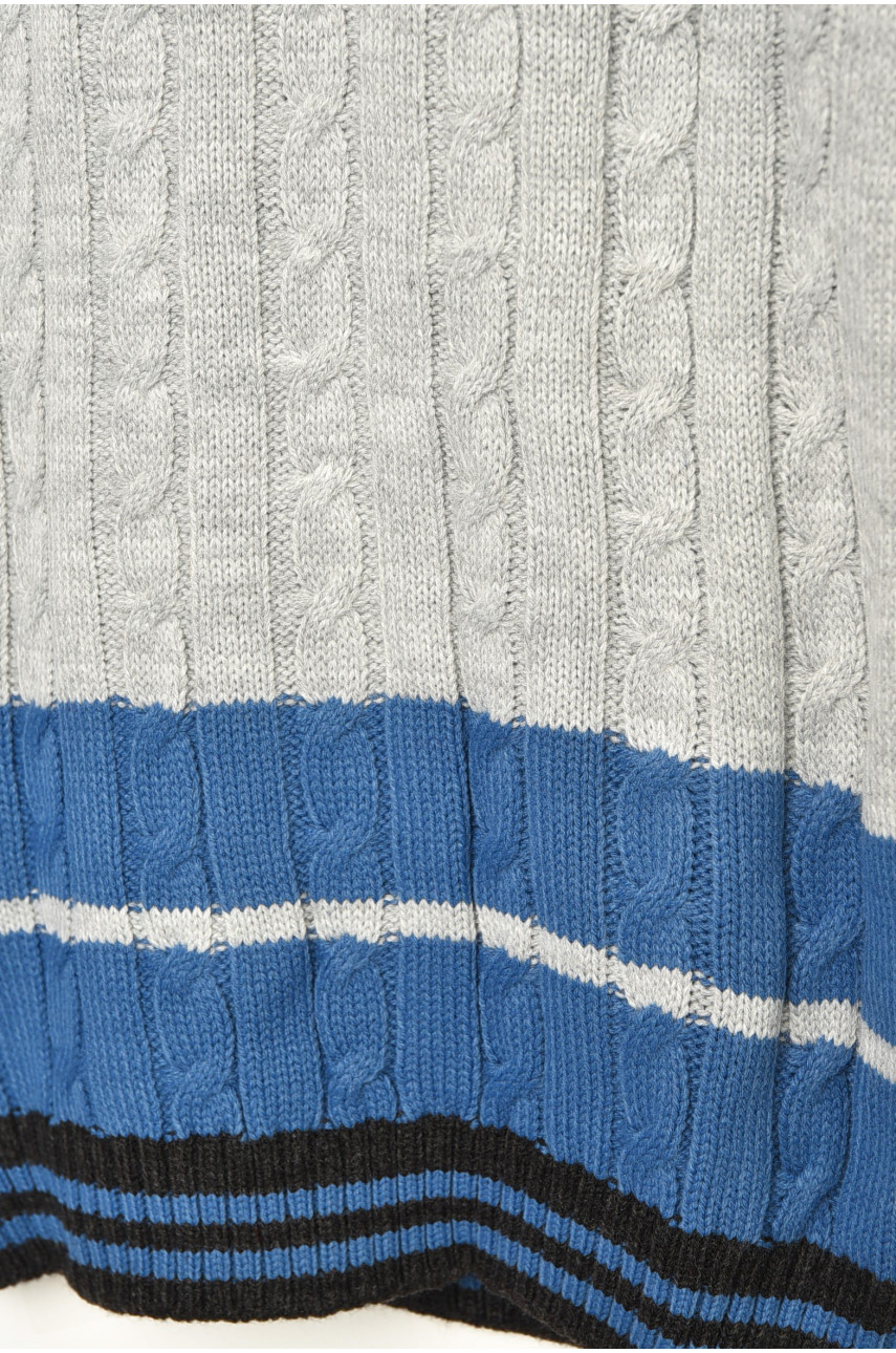 Светр дитячий для хлопчика світло-сірого кольору 403 201571