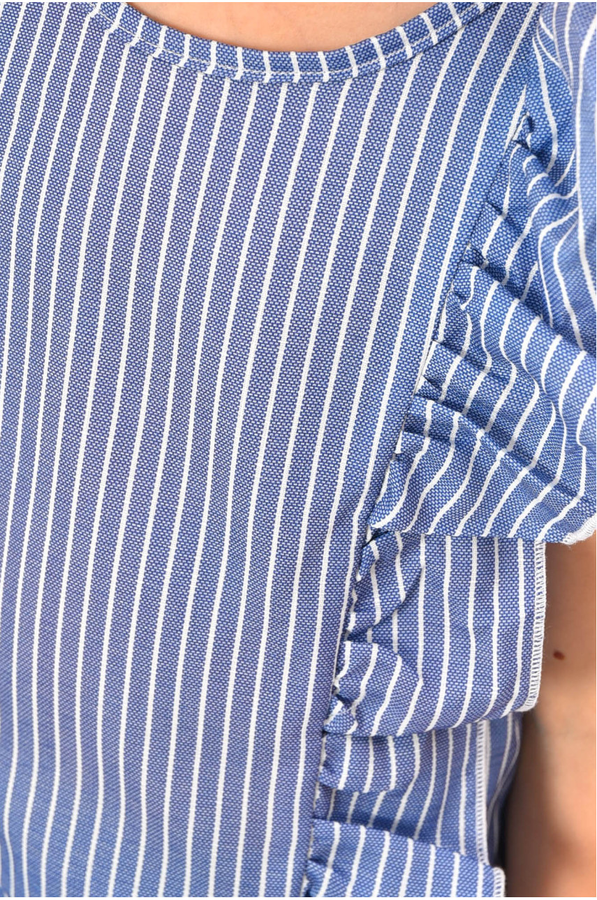 Костюм детский для девочки синего цвета в полоску асорті 201575