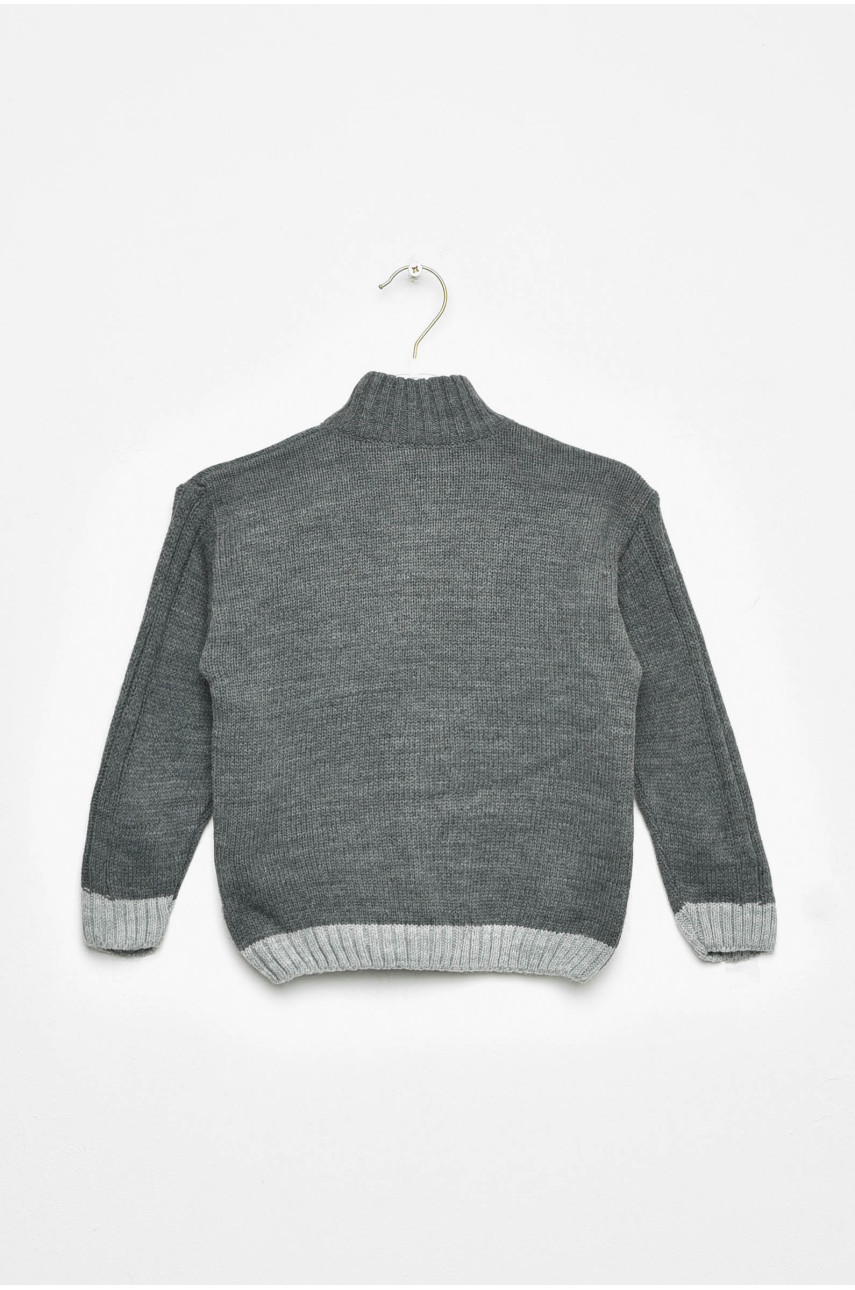 Кофта дитяча для хлопчика темно-сірого кольору 201581