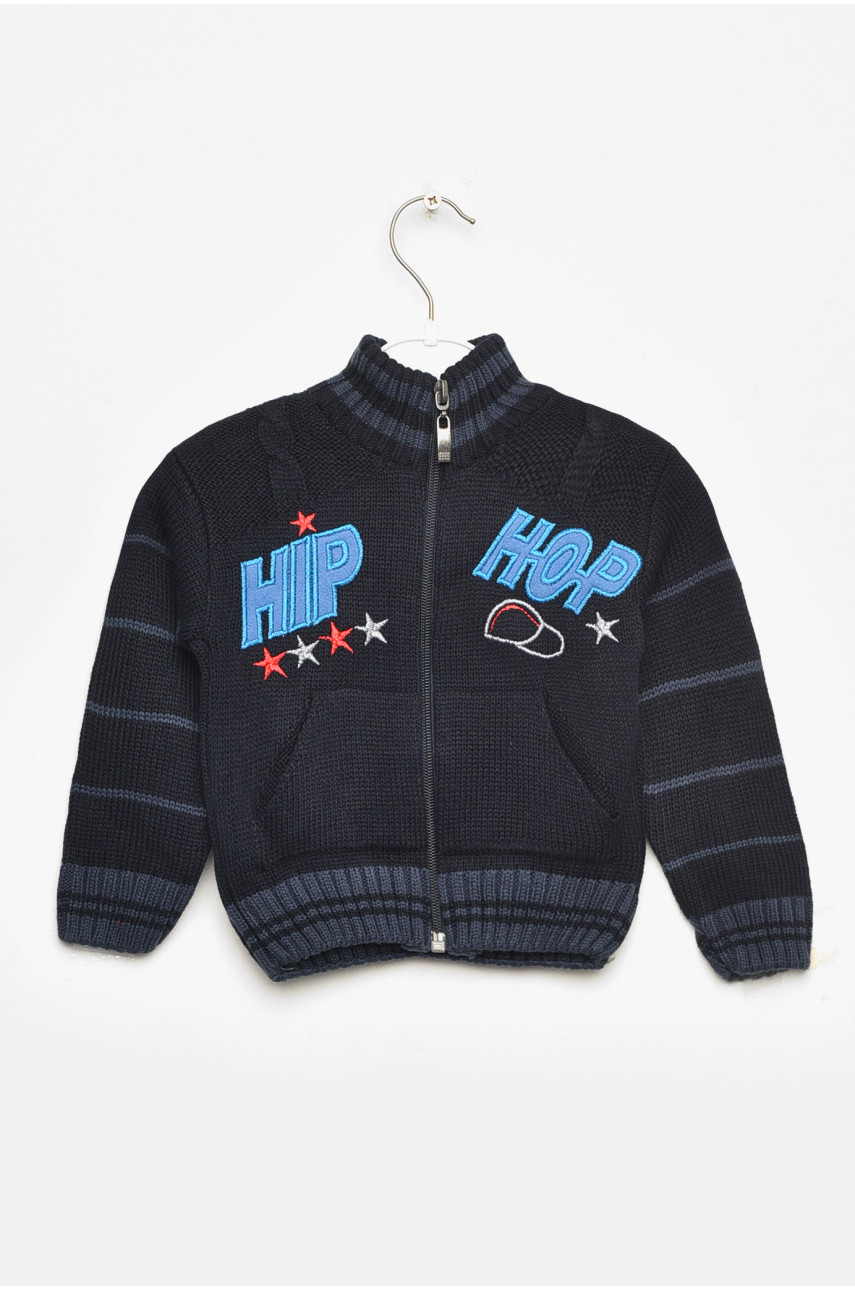 Кофта дитяча для хлопчика темно-синього кольору 601 201585
