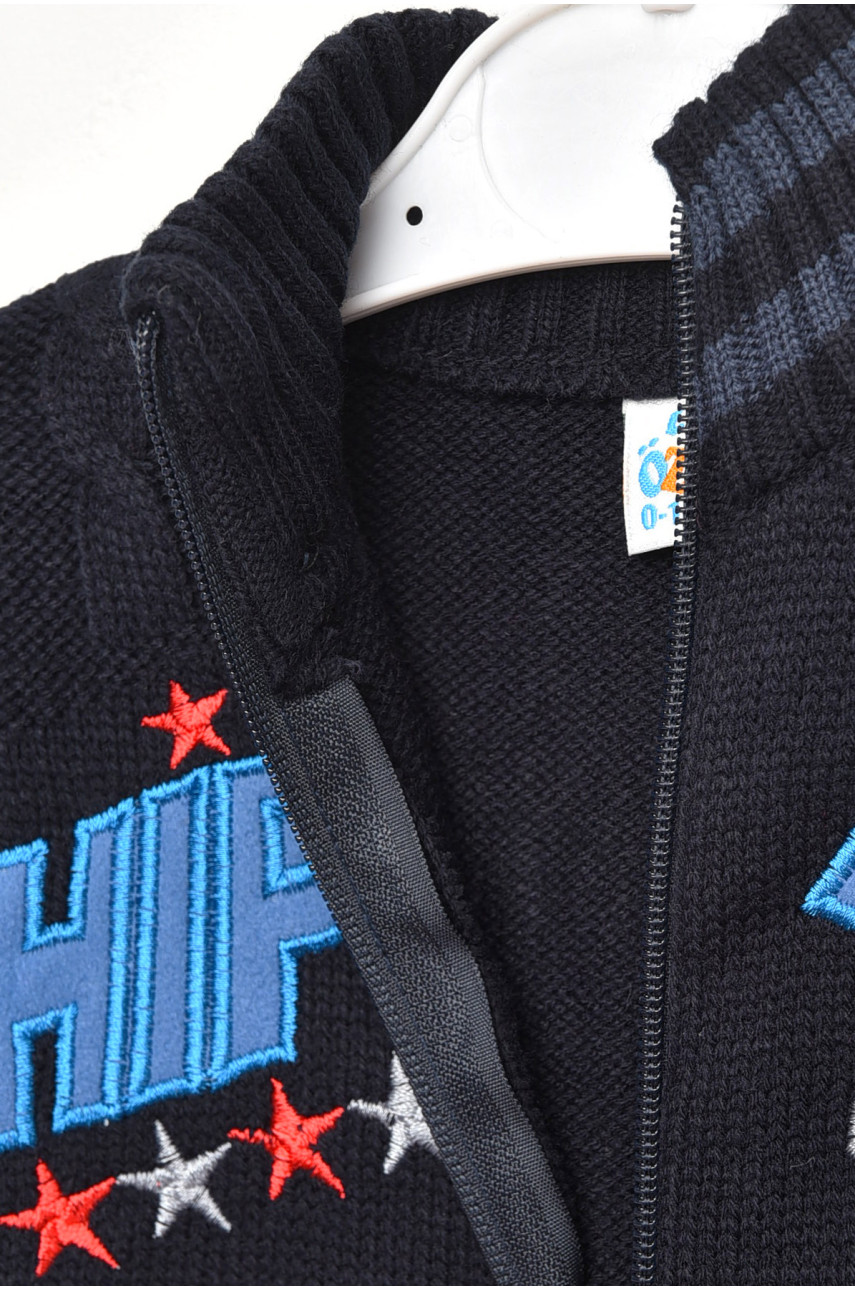 Кофта дитяча для хлопчика темно-синього кольору 601 201585