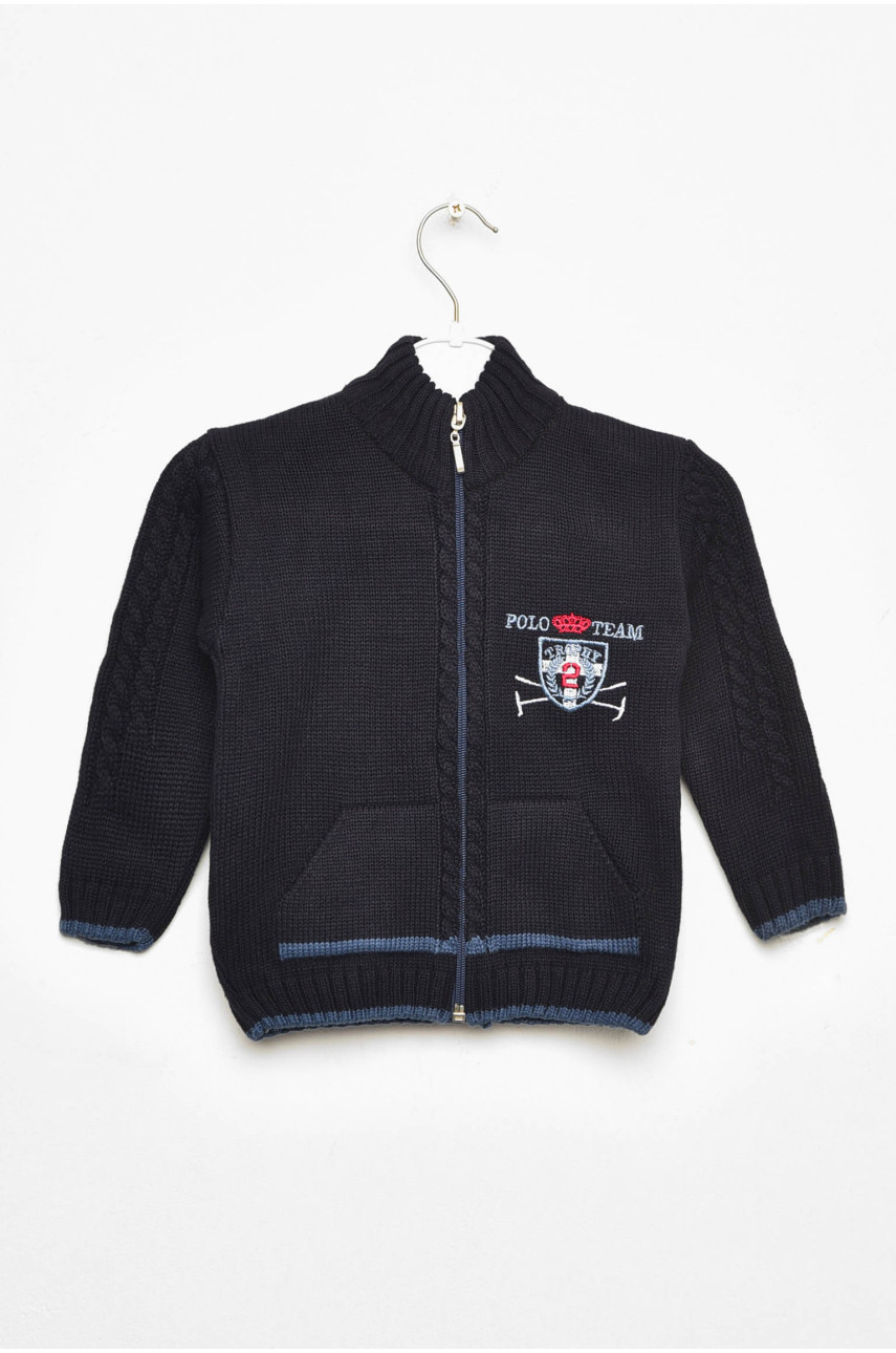 Кофта дитяча для хлопчика темно-синього кольору 201587