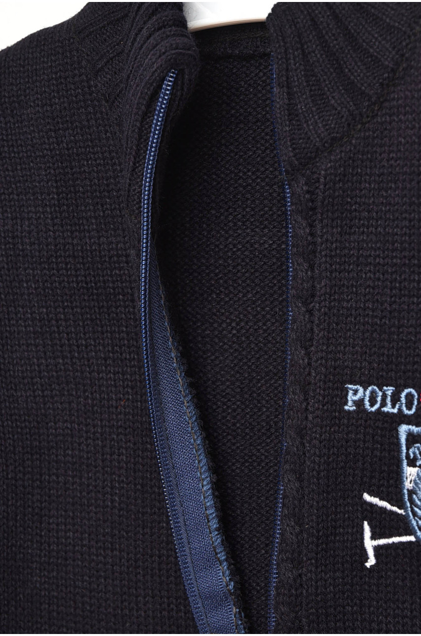 Кофта дитяча для хлопчика темно-синього кольору 201587