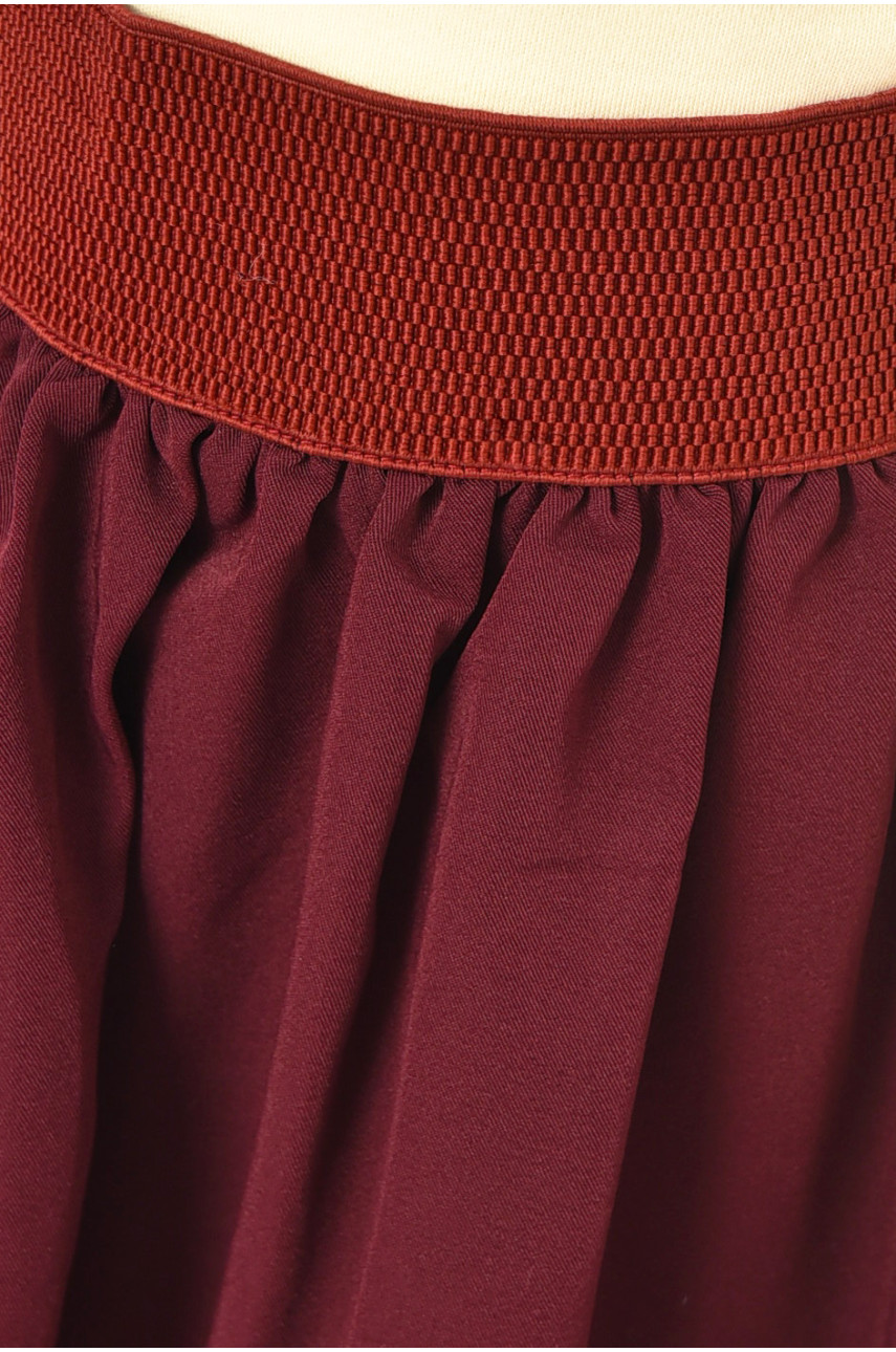 Юбка детская для девочки бордового цвета асорті 201589 Юбка детская для девочки бордового цвета асорті 201589