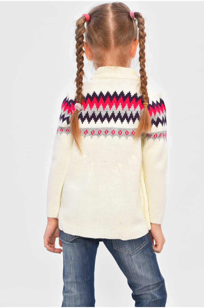 Кофта дитяча для дівчинки молочного кольору 440 201590