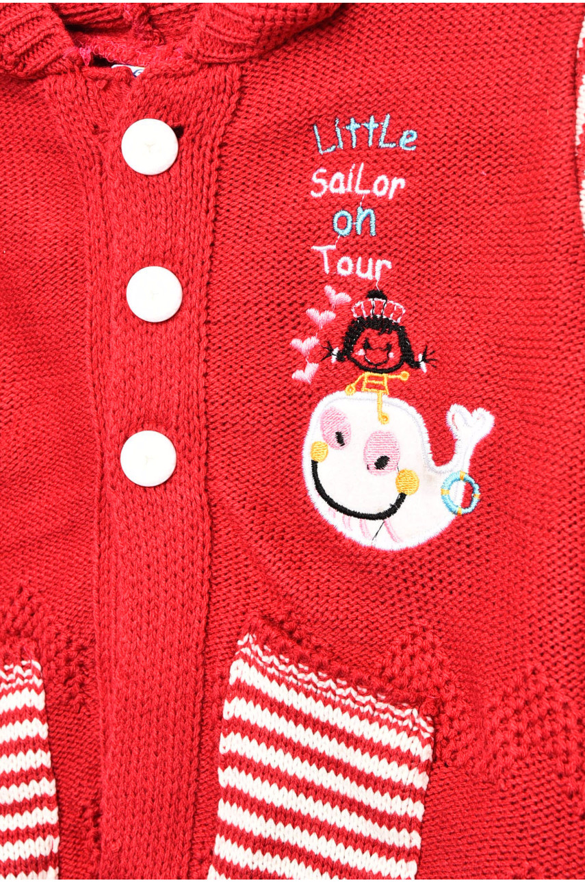 Кофта дитяча для дівчинки червоного кольору 716 201592