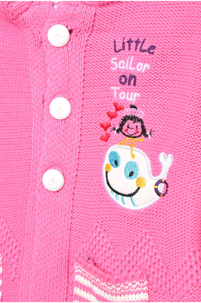 Кофта дитяча для дівчинки рожевого кольору 716 201594