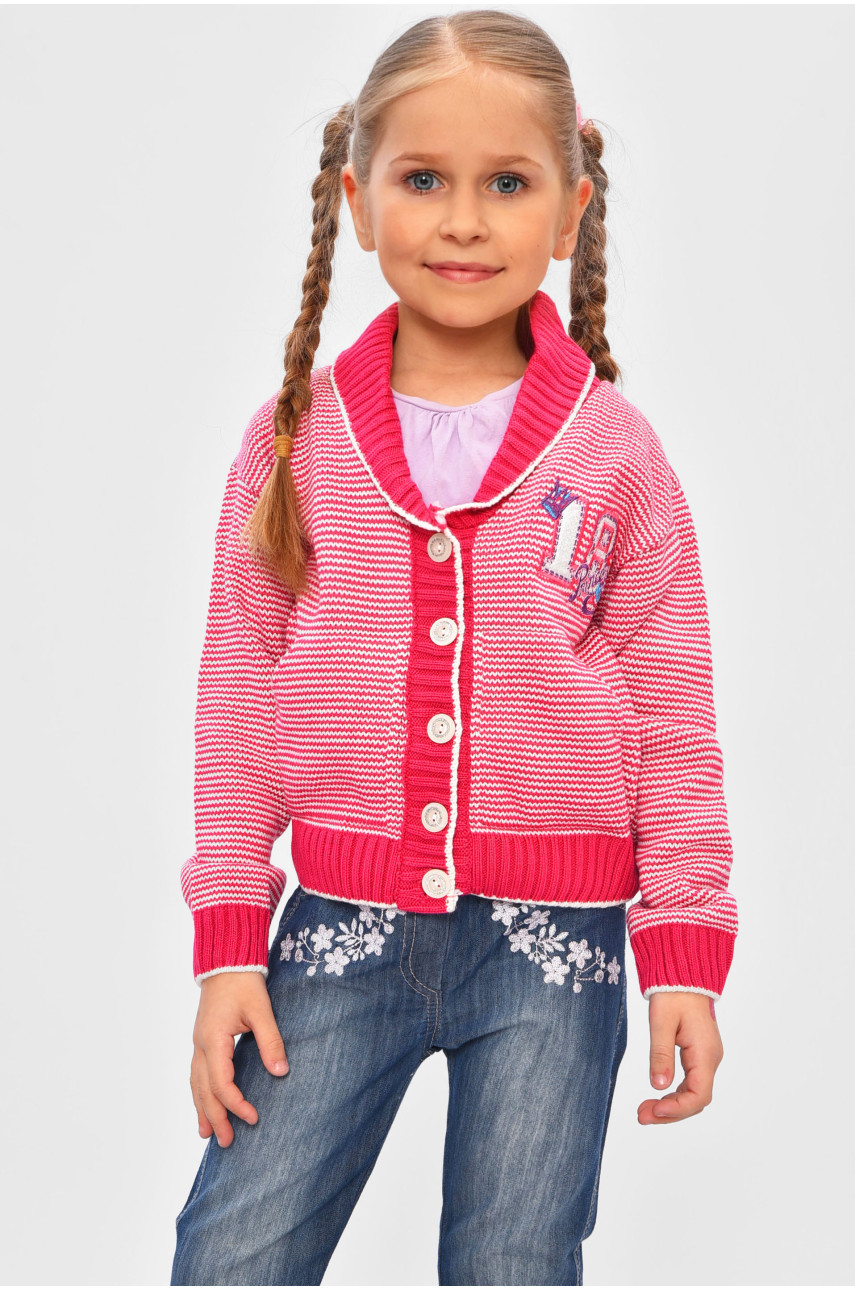 Кофта дитяча для дівчинки рожевого кольору 202 201596