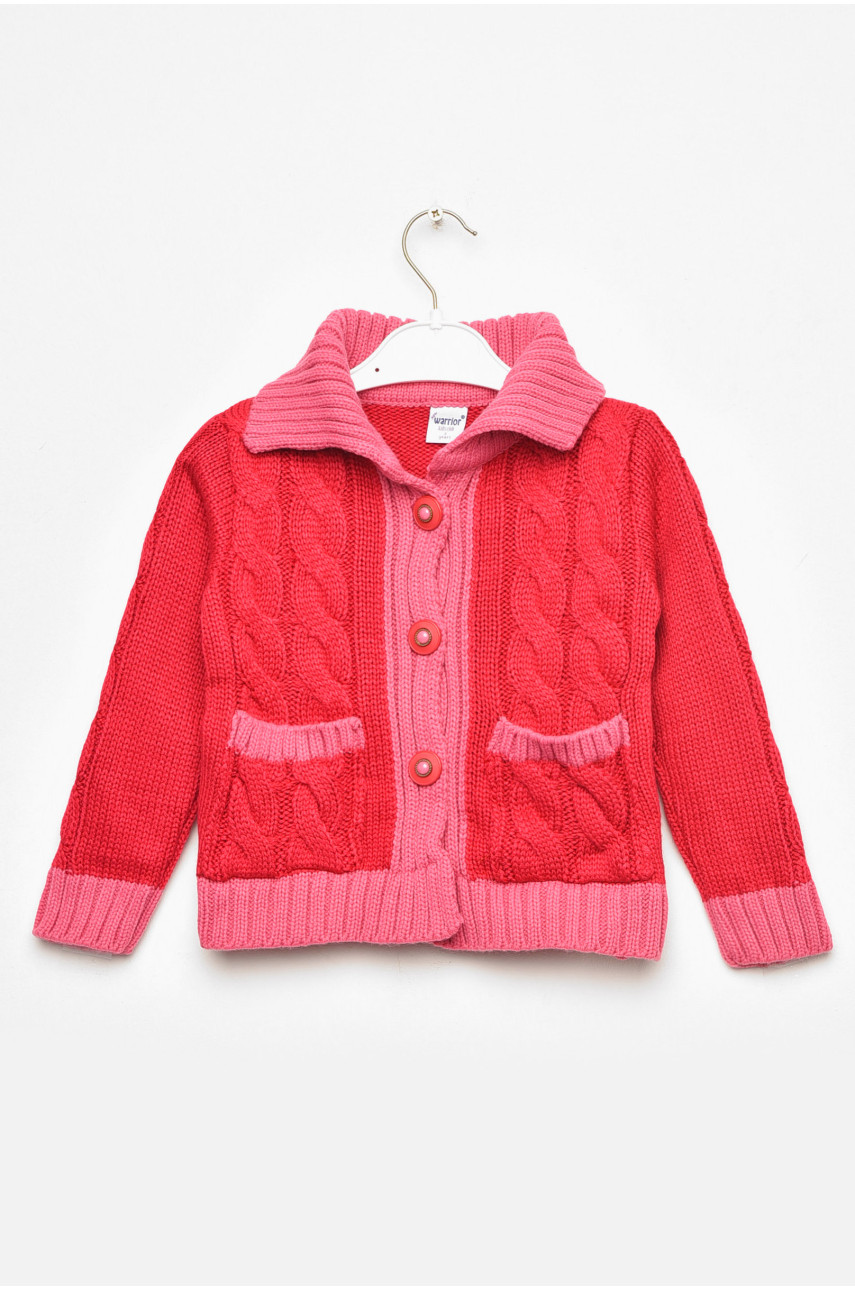 Кофта дитяча для дівчинки темно-рожевого кольору 1026 201599