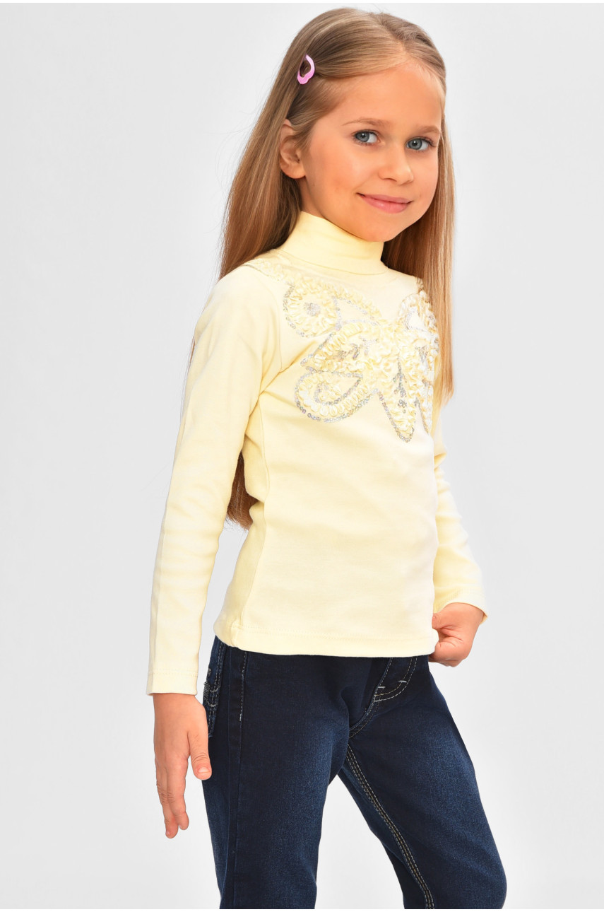 Кофта детская для девочки молочного цвета асорті 201608