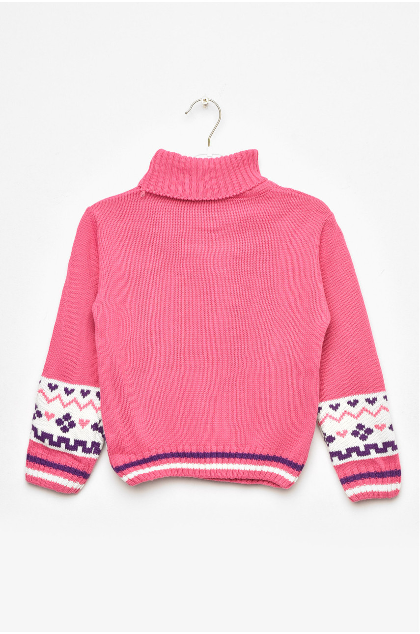 Светр дитячий для дівчинки рожевого кольору 524 201610