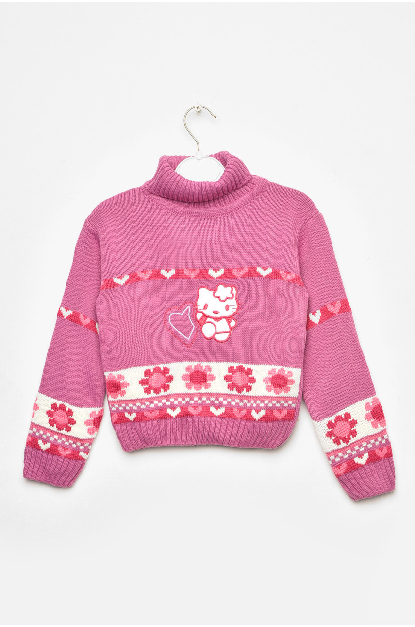 Светр дитячий для дівчинки бузкового кольору 536 201613