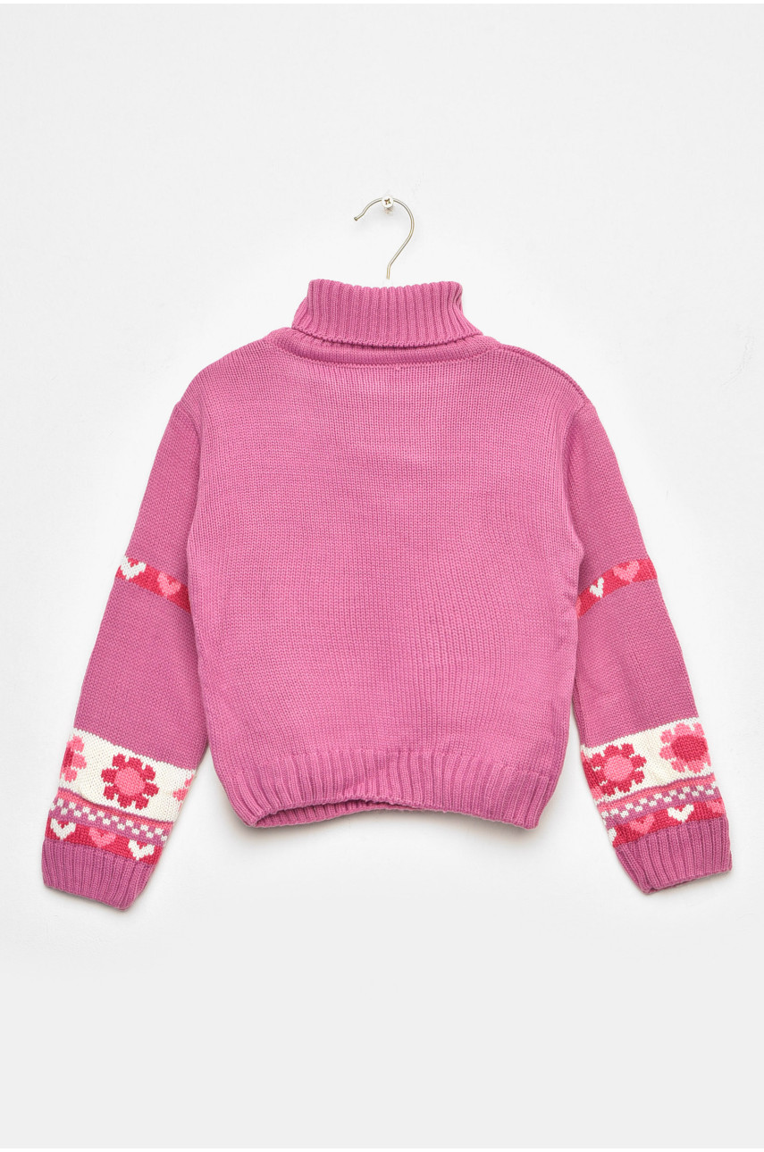 Светр дитячий для дівчинки бузкового кольору 536 201613