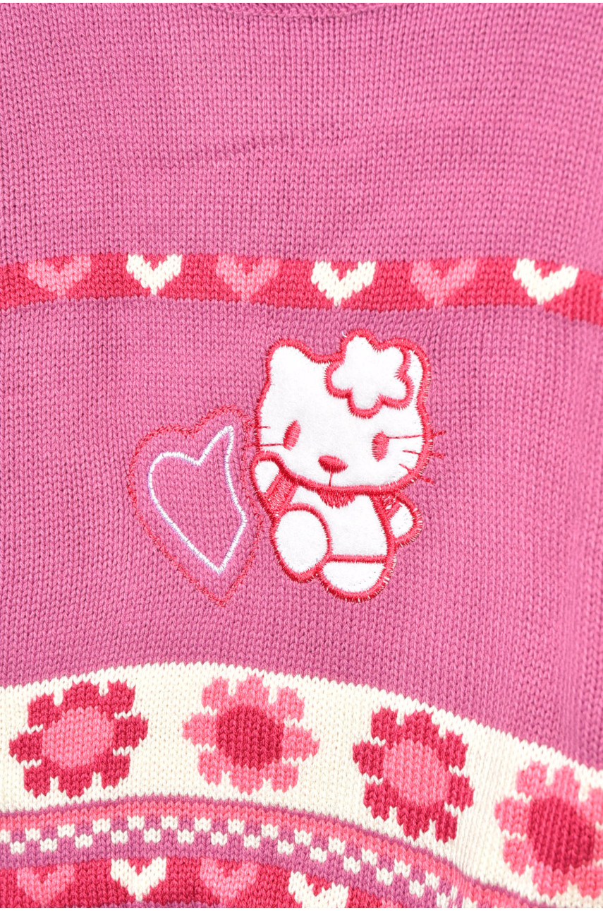 Светр дитячий для дівчинки бузкового кольору 536 201613