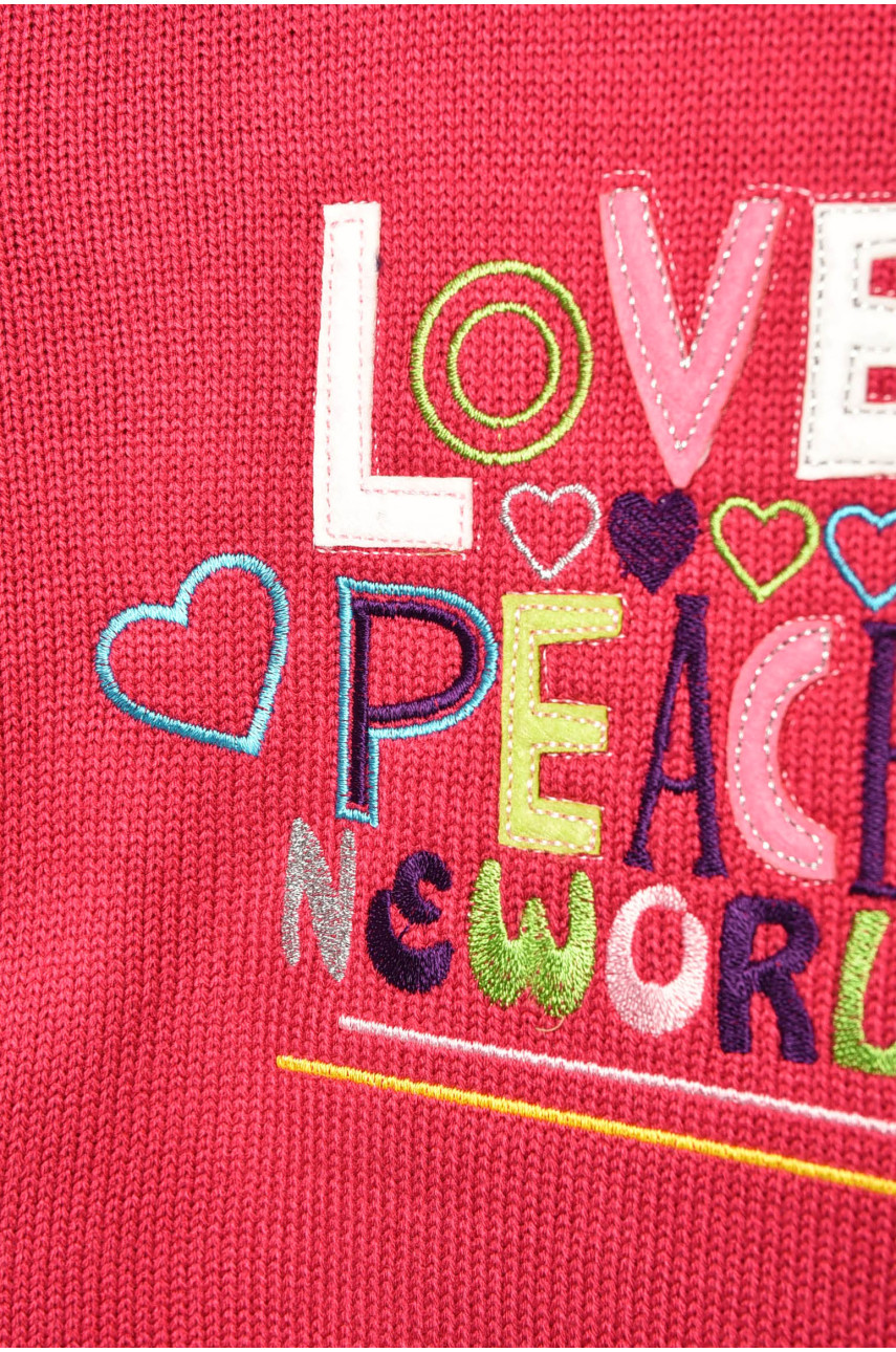 Светр дитячий для дівчинки рожевого кольору 170 201616