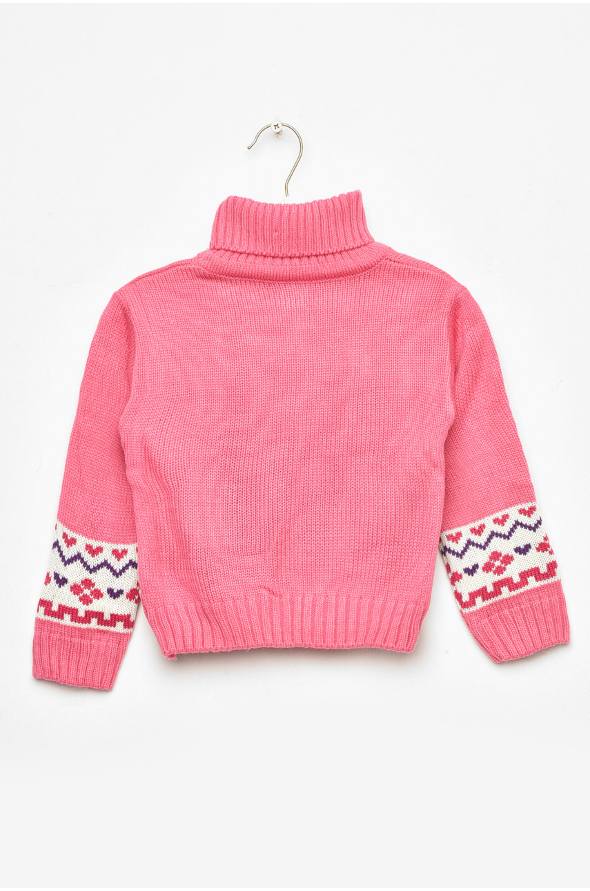 Светр дитячий для дівчинки рожевого кольору 524 201620