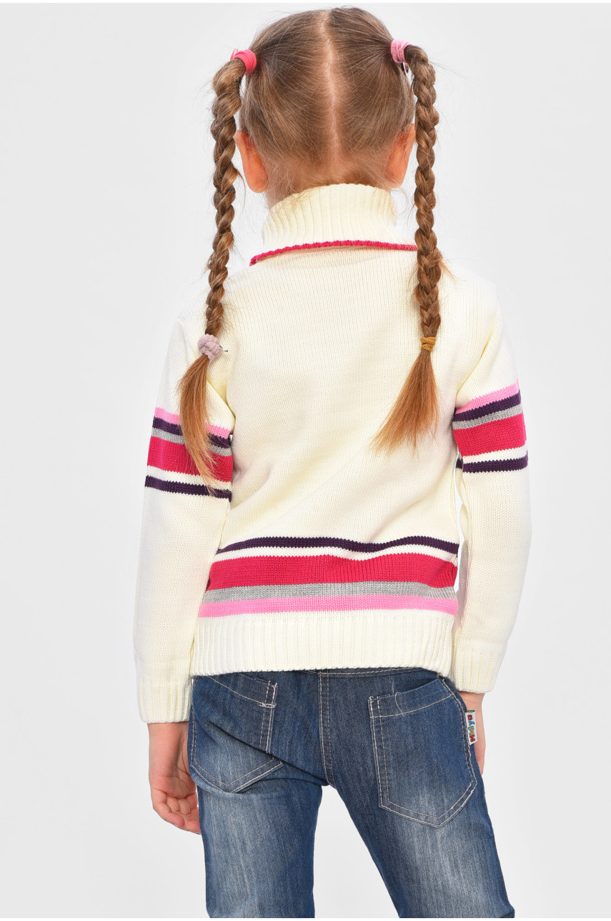 Светр дитячий для дівчинки молочного кольору 2090 201623