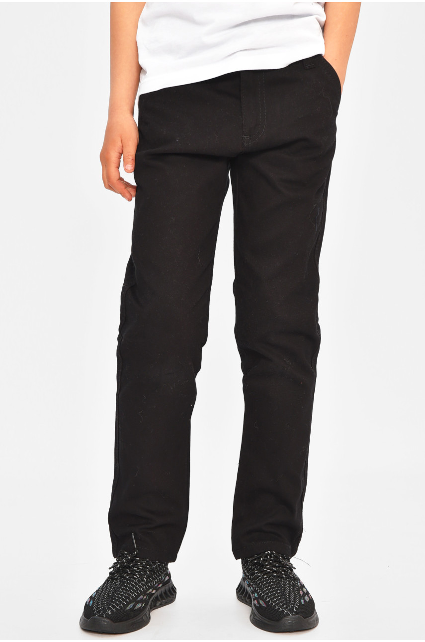 Штани дитячі для хлопчика чорного кольору асорті 201627 Штани дитячі для хлопчика чорного кольору асорті 201627