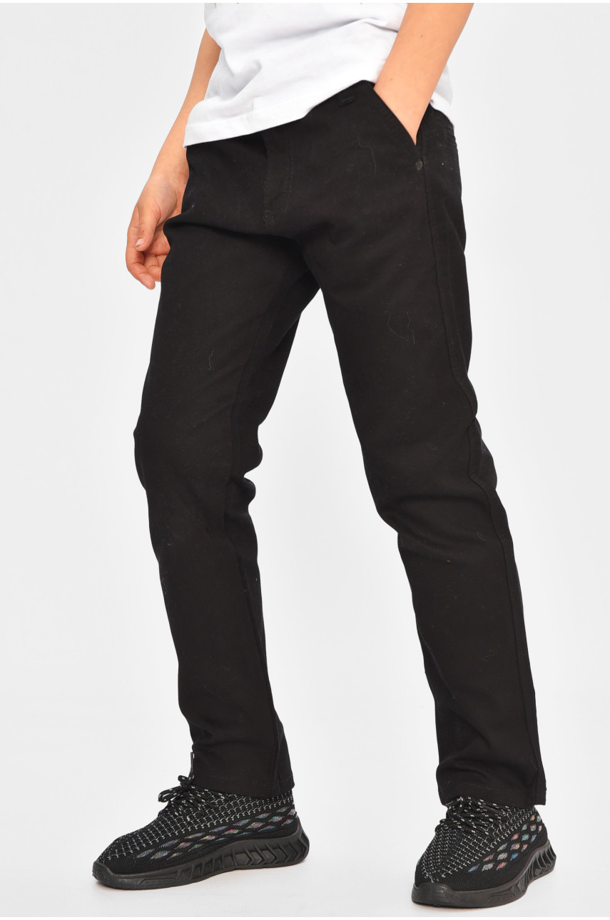 Штани дитячі для хлопчика чорного кольору асорті 201627 Штани дитячі для хлопчика чорного кольору асорті 201627