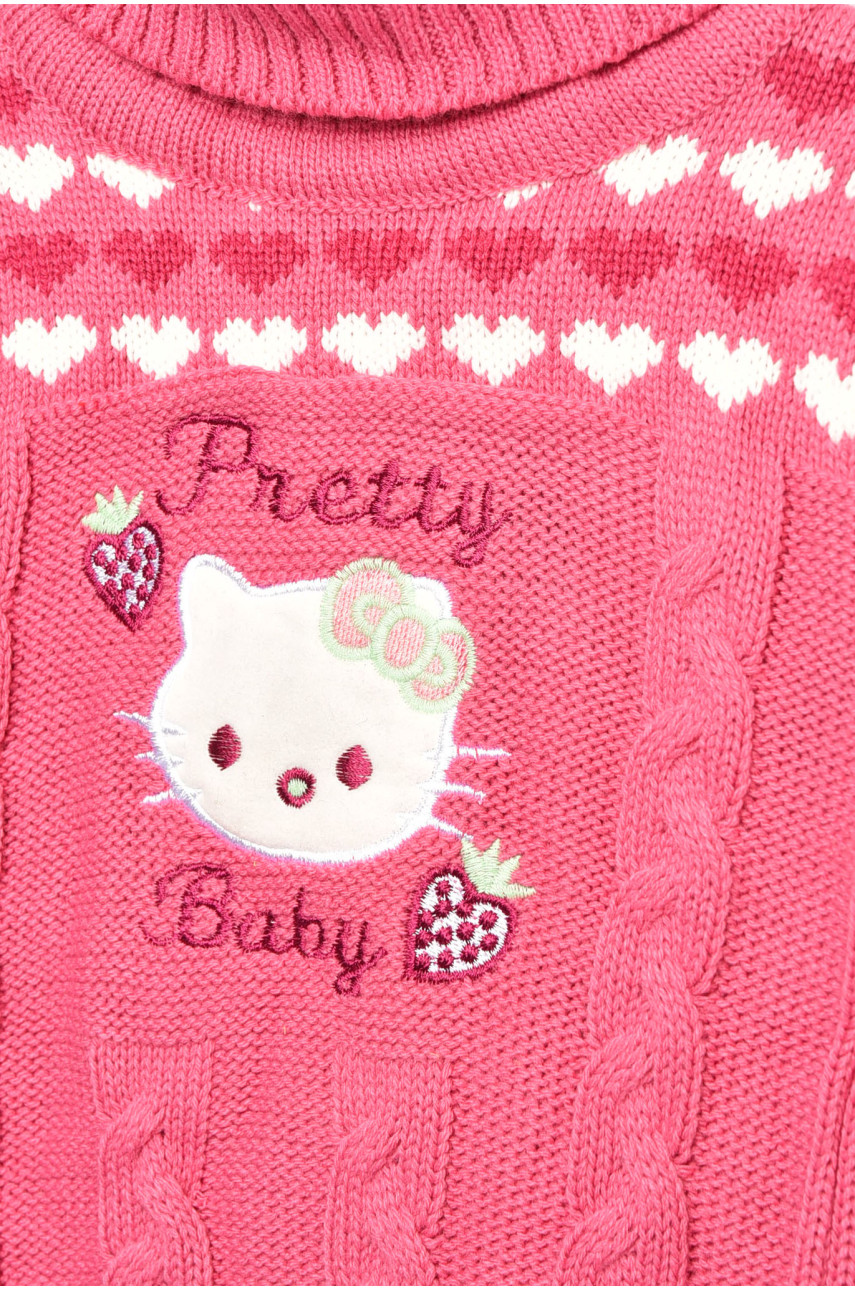 Светр дитячий для дівчинки рожевого кольору 536 201628