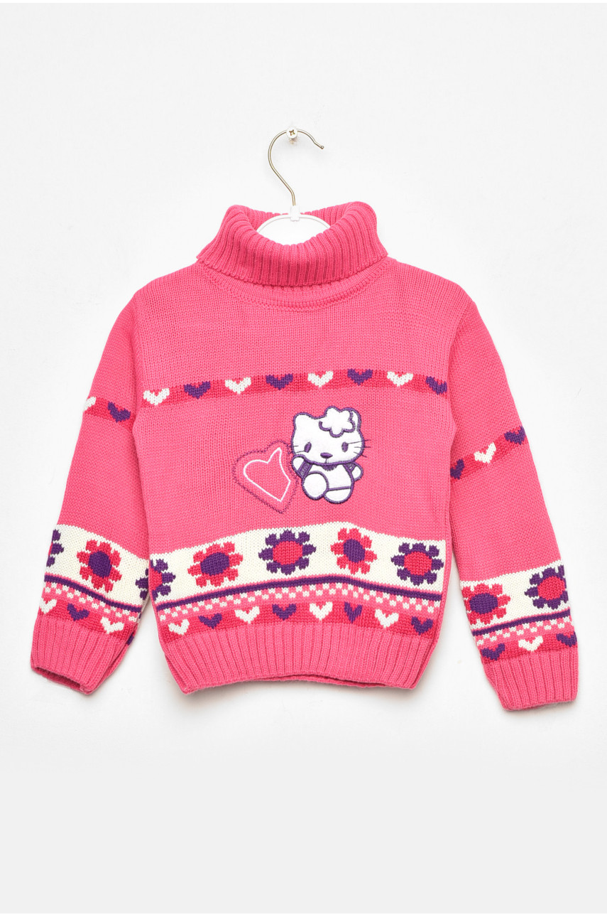 Светр дитячий для дівчинки рожевого кольору 536 201631