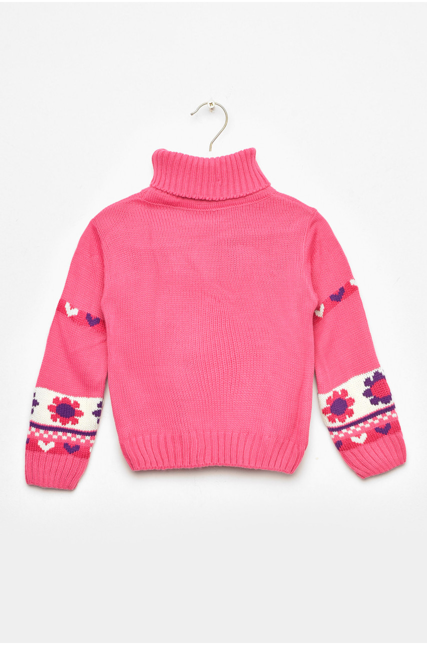Светр дитячий для дівчинки рожевого кольору 536 201631