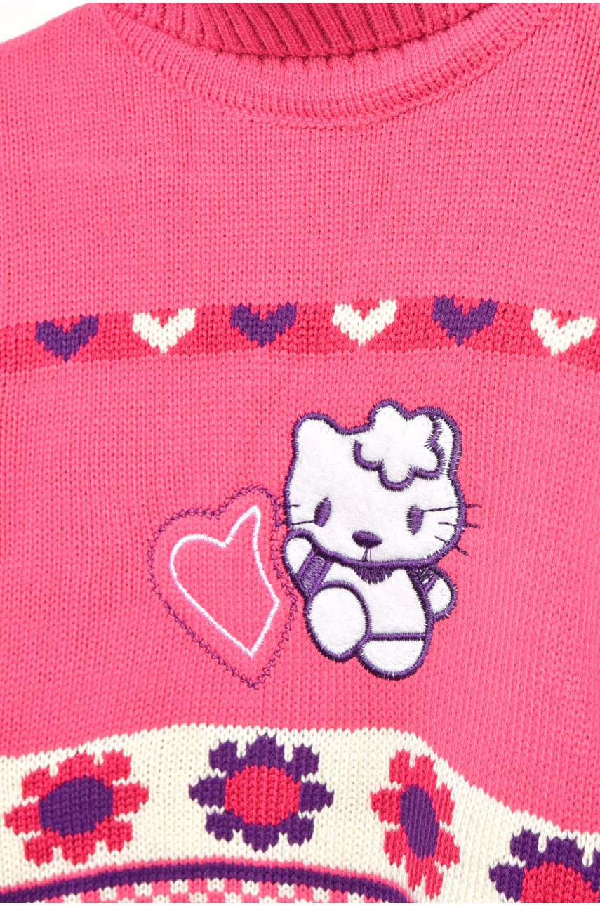 Светр дитячий для дівчинки рожевого кольору 536 201631