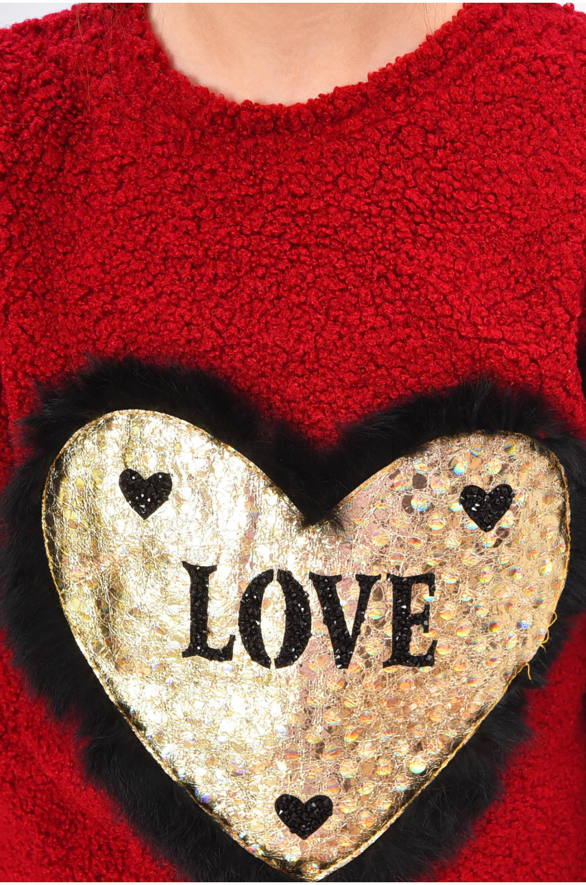 Кофта детская травка для девочки бордового цвета асорті 201639