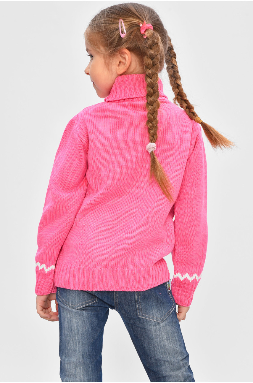 Светр дитячий для дівчинки рожевого кольору 4001 201647
