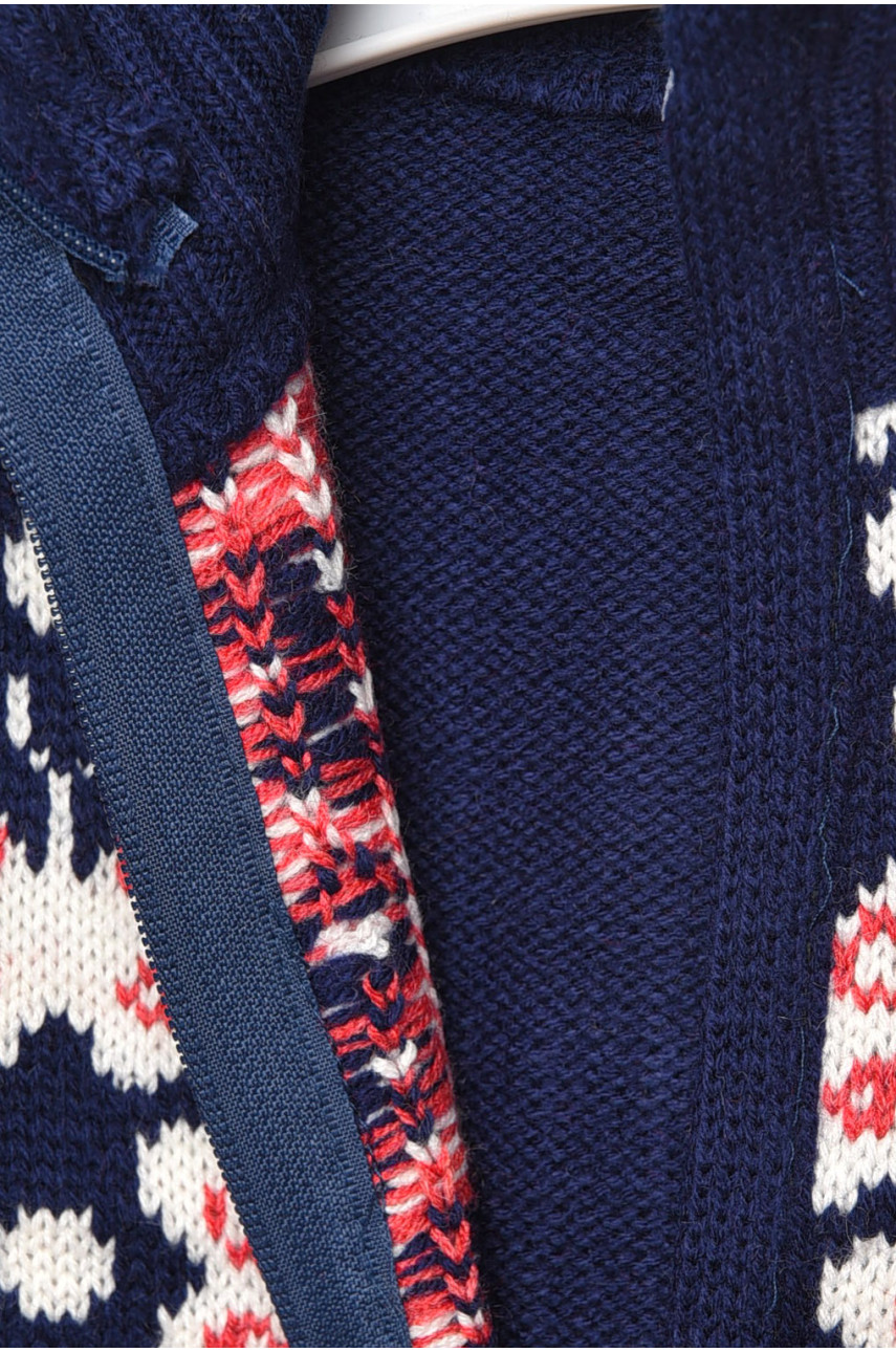 Кофта детская для девочки синего цвета с принтом асорті 201702 Кофта детская для девочки синего цвета с принтом асорті 201702