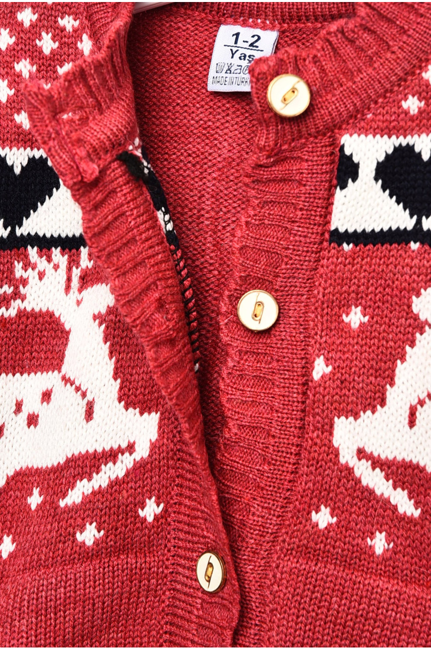 Кофта дитяча для дівчинки рожевого кольору з принтом асорті 201706