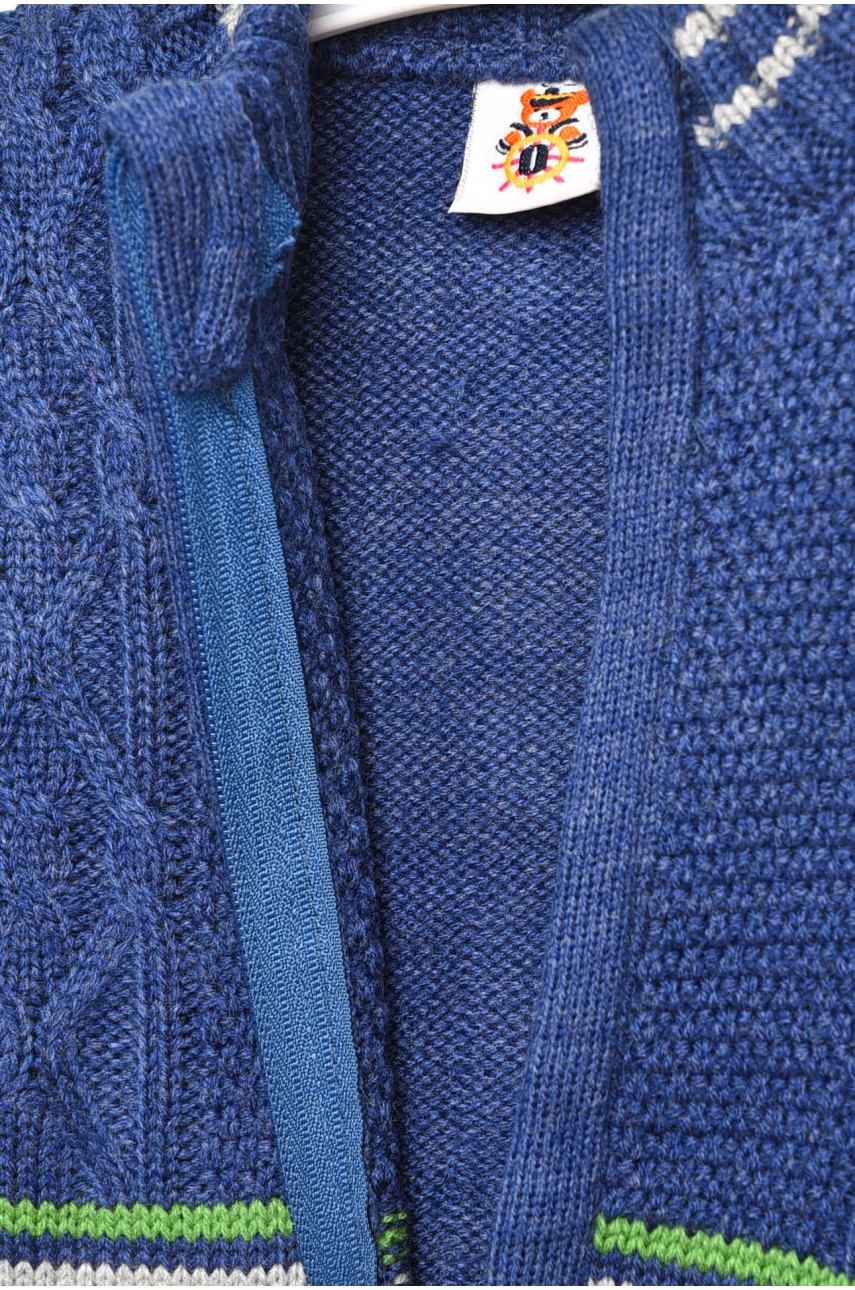 Кофта дитяча для хлопчика синього кольору 204 201712
