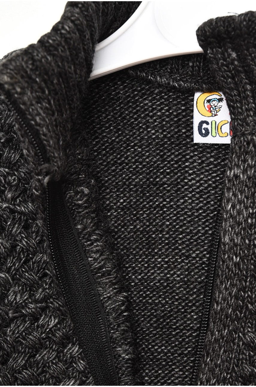 Кофта дитяча для хлопчика темно-сірого кольору 814 201716